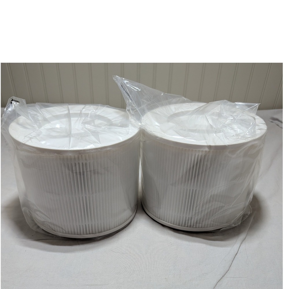 Set of 2 HEPA Replacement Air Filters EPA Est 102877-CHN-1 White 7.5 Inch